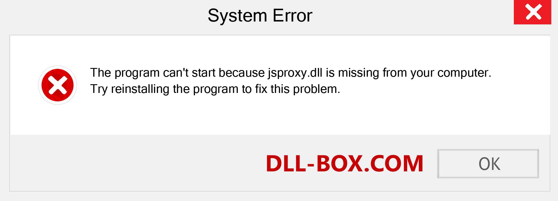  jsproxy.dll file is missing?. Download for Windows 7, 8, 10 - Fix  jsproxy dll Missing Error on Windows, photos, images